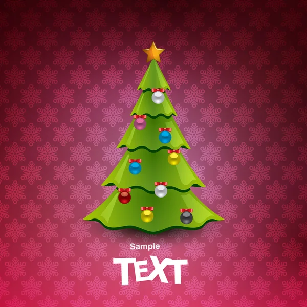 Christmas tree background — Stock Vector