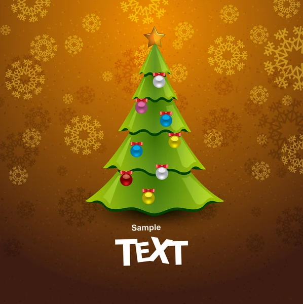 Christmas tree background — Stock Vector