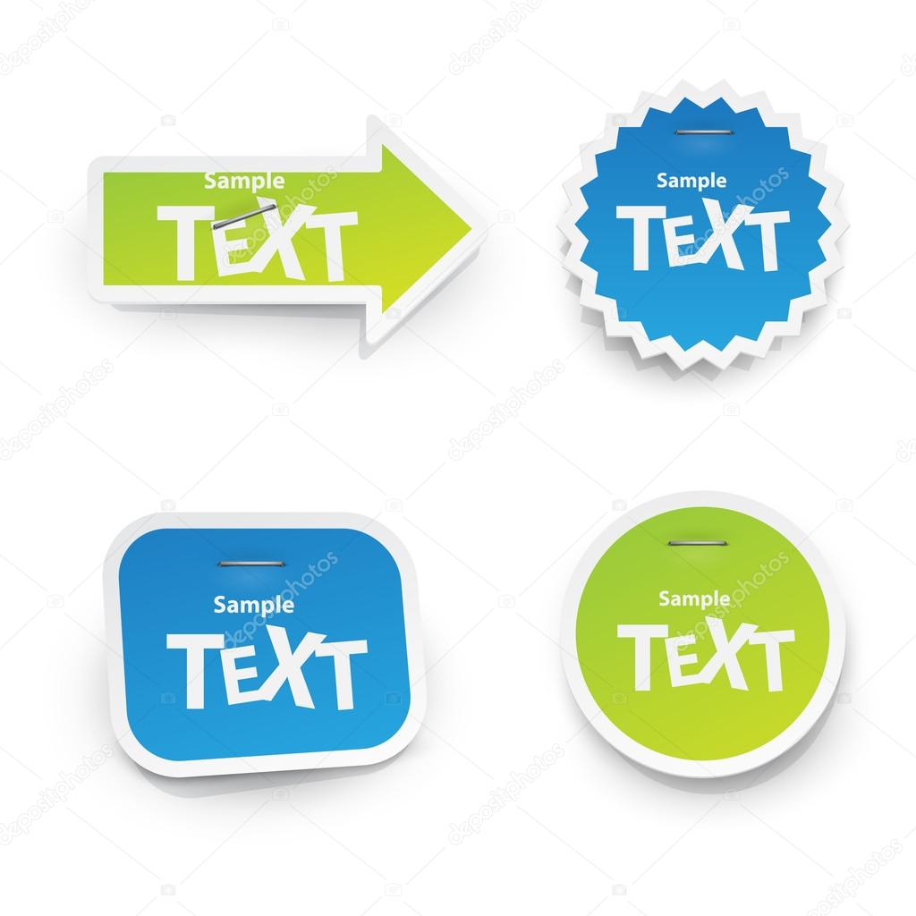 Sticker for text