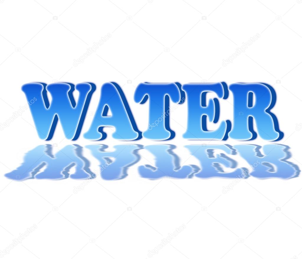 Water text and reflection — Stock Photo © hofhauser 38144361