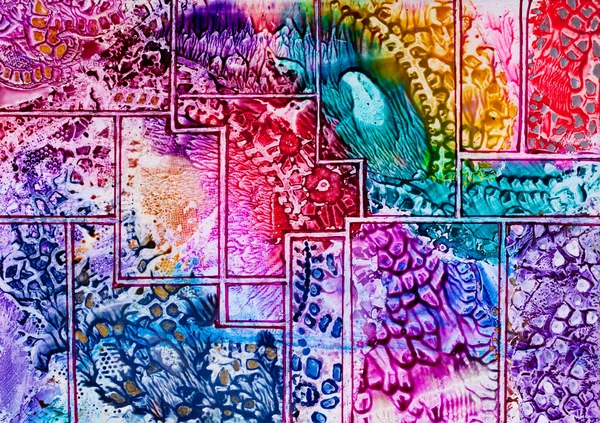 Muster von Wandteppichen in Wachs — Stockfoto