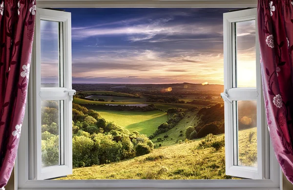 Amazing window view Royalty Free Stock Images