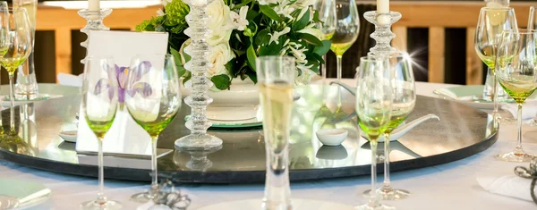 Exhibición de mesa de boda — Foto de Stock