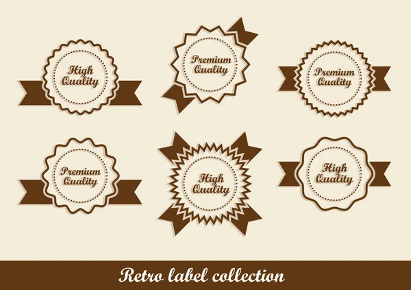 Retro vintage labels — Stock Vector