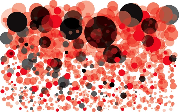 Red bubbles background concept — Stock Vector