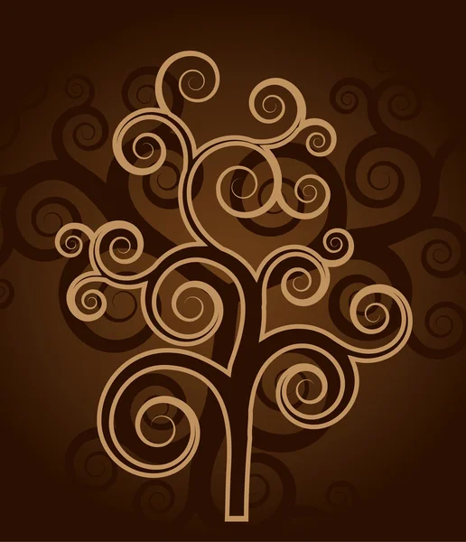 Concept d'arbre décoratif — Image vectorielle