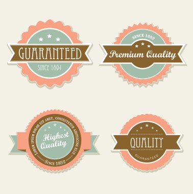 Retro vintage etiketleri