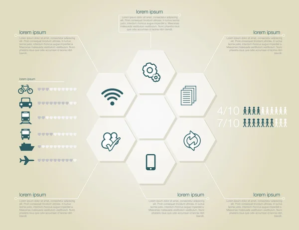 Infographic ulaşım konsepti