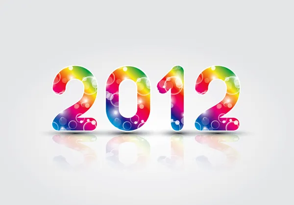2012 Año Nuevo ilustración — Vector de stock