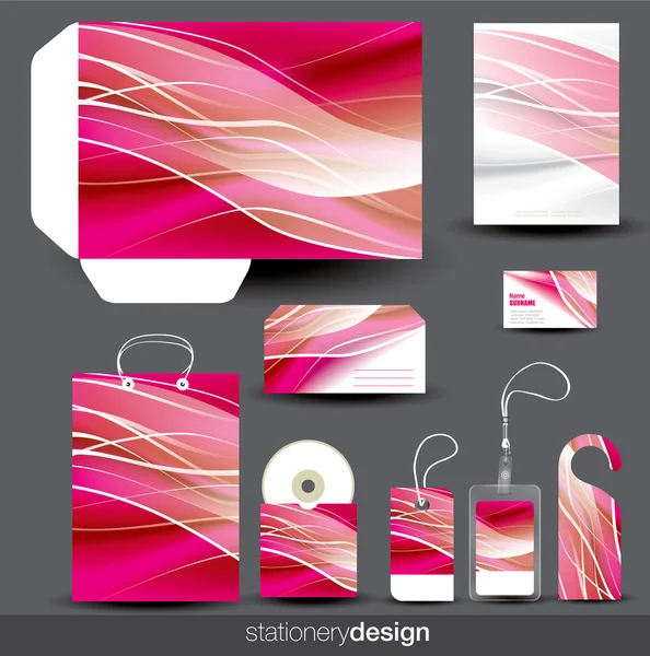 Stationery design set — Stock Vector