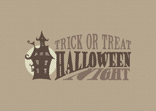 Halloween nacht dekking concept — Stockvector