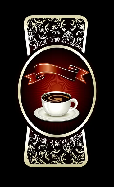 Concepto de diseño del paquete de café — Vector de stock