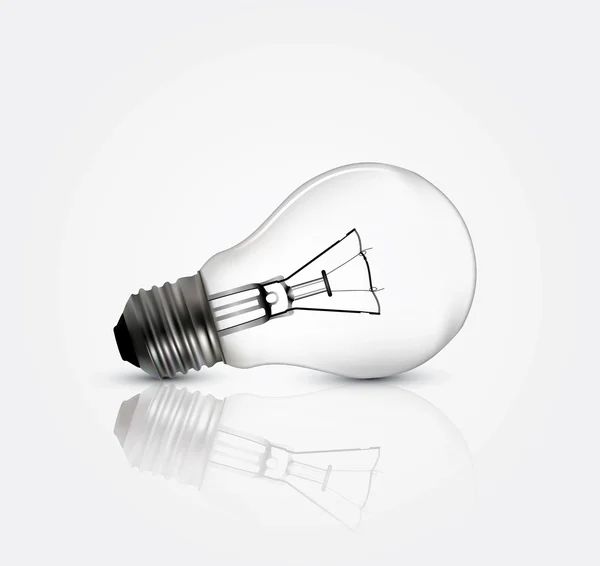 Photo realistic lightbulb — Stock Vector