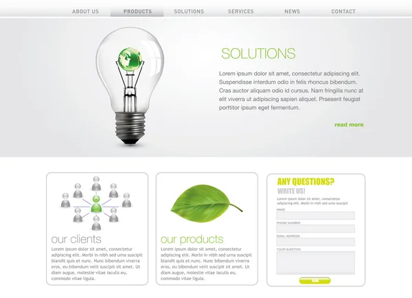 Profesyonel Web sitesi şablonu