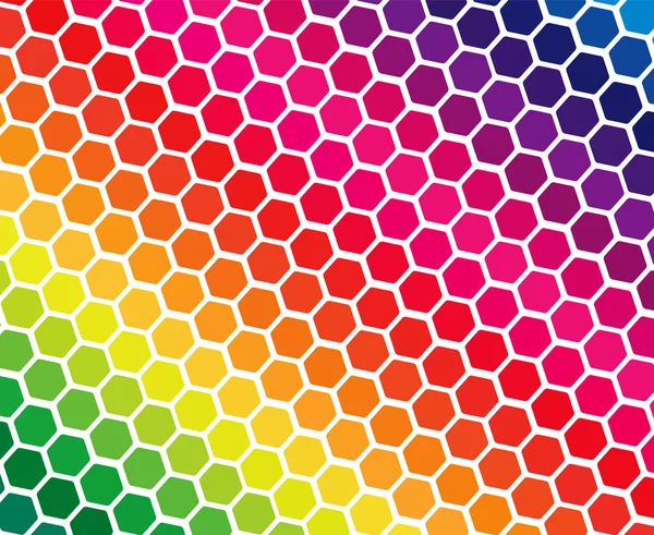 Colores del espectro en bloques geométricos — Vector de stock
