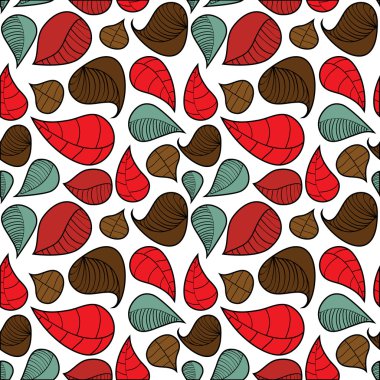 soyut yaprağı deseni