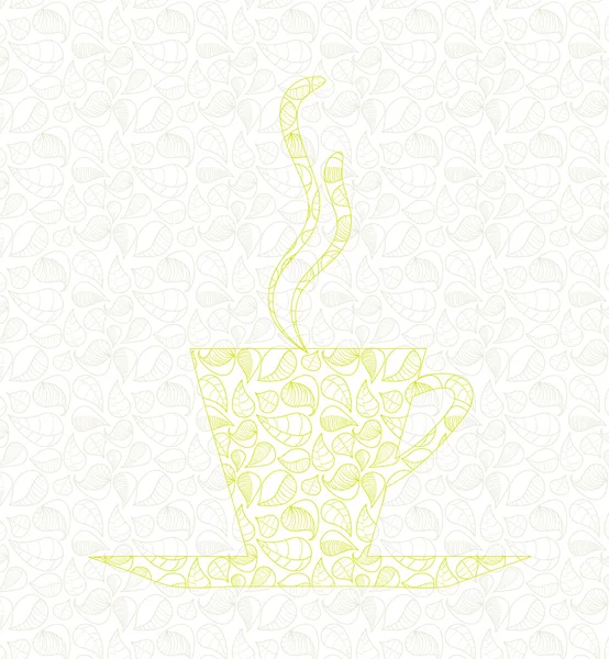 Concept de tasse à thé — Image vectorielle