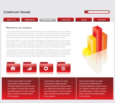 basit bir Web sitesi şablonu