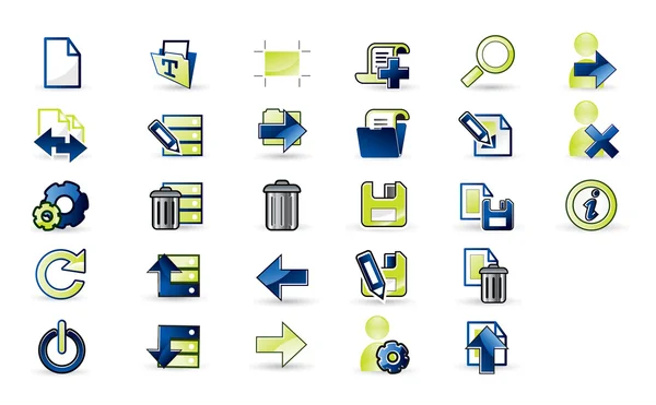 Conjunto de iconos para aplicaciones — Vector de stock