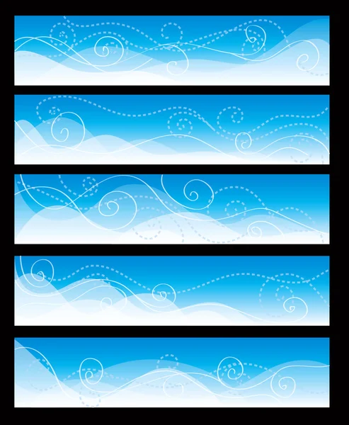 Blue hather concepts — Stock Vector