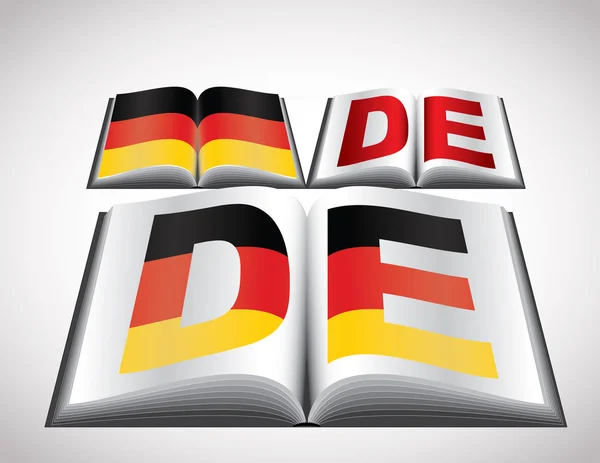 Nationalflaggenkonzept Deutschlands — Stockvektor
