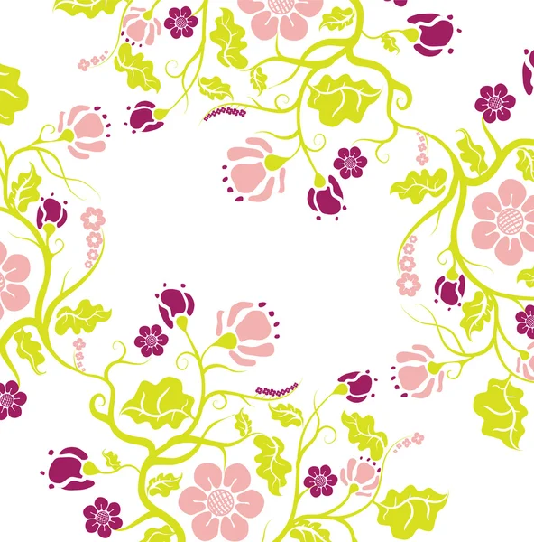 Motif floral abstrait — Image vectorielle