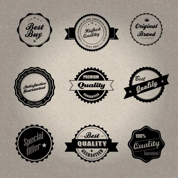 Placas de estilo vintage — Vector de stock