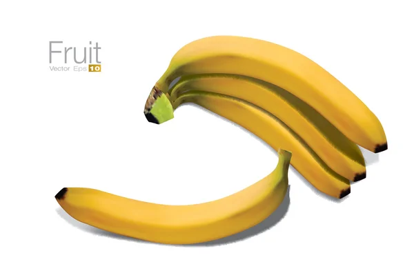 Высокая детализация бананов — стоковый вектор