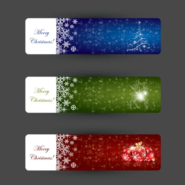 Conceptos de banner de Navidad — Archivo Imágenes Vectoriales