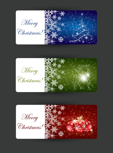 Conceptos de banner de Navidad — Vector de stock