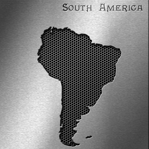 Sydamerika karta — Stockfoto
