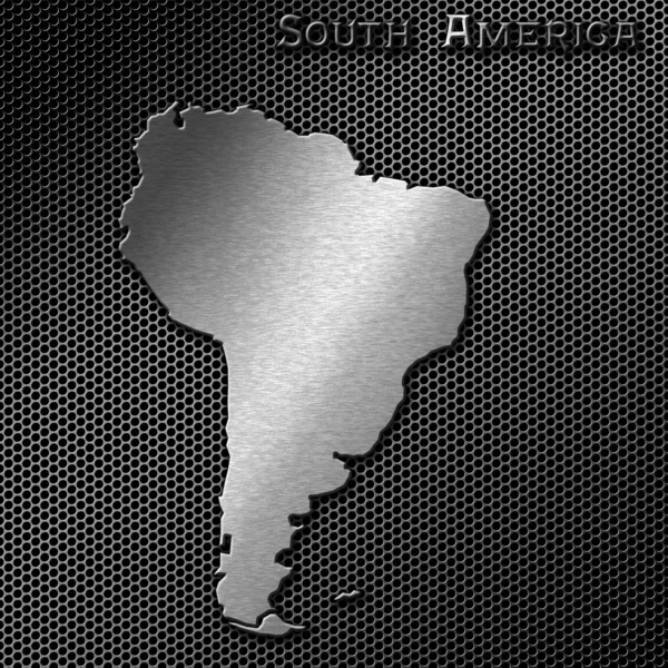 Mappa del Sud America — Foto Stock