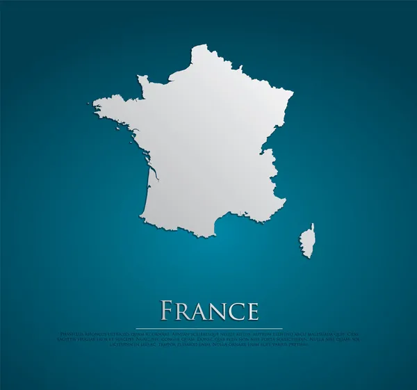 Fransa harita kart kağıt vektör