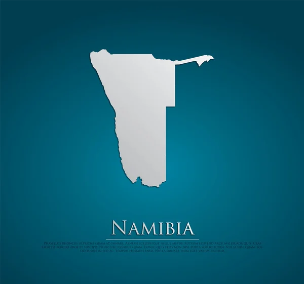 Namibia Mapa — Archivo Imágenes Vectoriales