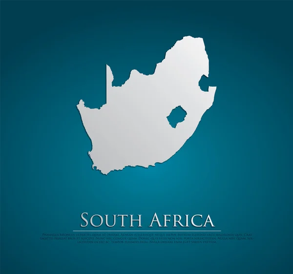 Sydafrikakarta — Stock vektor