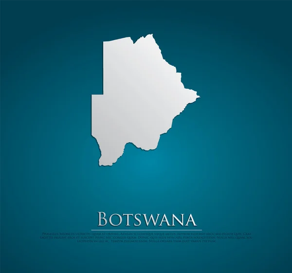 Botswana Map — Διανυσματικό Αρχείο