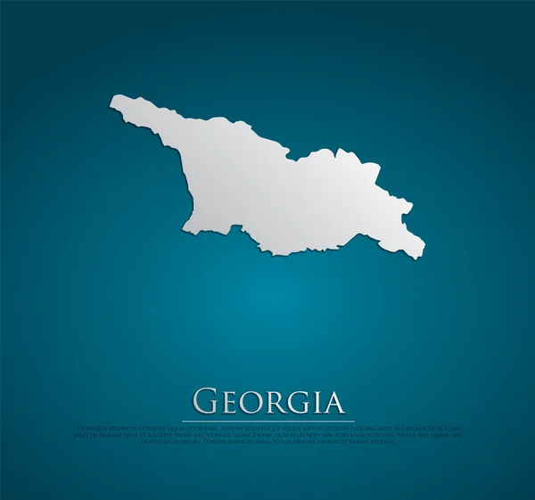 조지아 지도 — 스톡 벡터