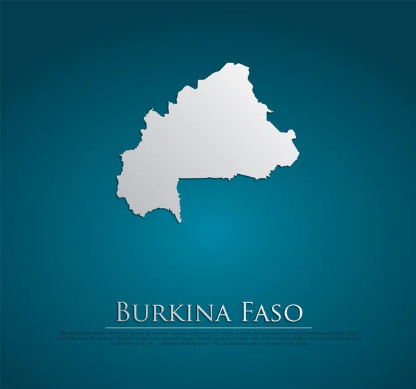 Mapa Burkina faso — Wektor stockowy
