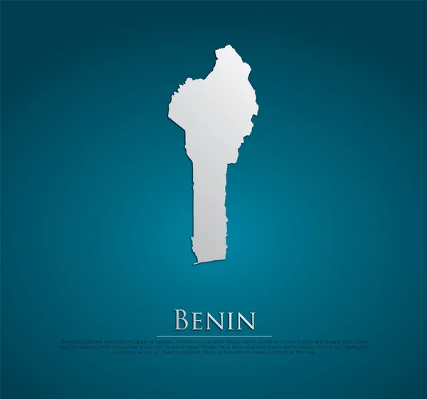Χάρτης του Μπενίν — Διανυσματικό Αρχείο