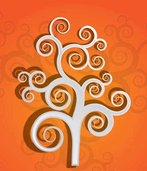 Concepto decorativo del árbol — Vector de stock