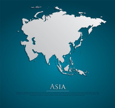 Asia Map clipart