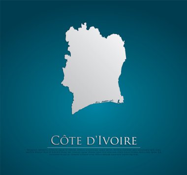 Cote d 'Fildişi Haritası