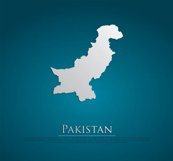 Pakistan-Karte — Stockvektor