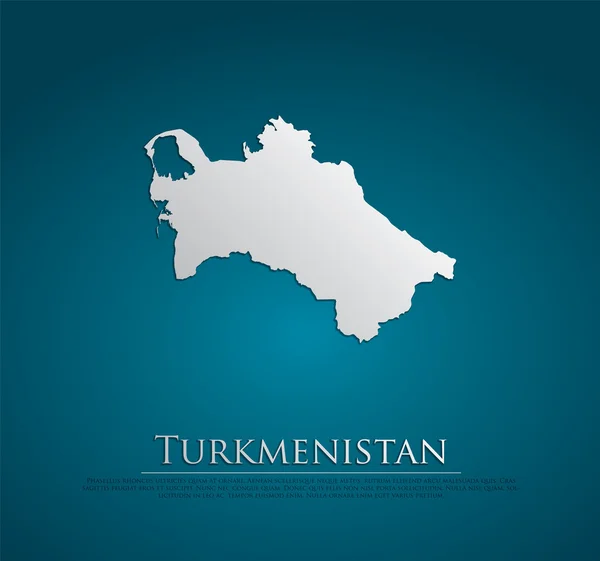 Turkmenistan karte — Stockvektor