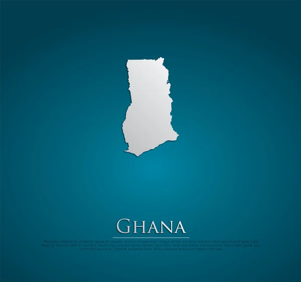 Γκάνα χάρτη — Διανυσματικό Αρχείο