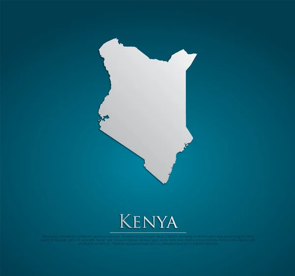 Kenya Map — Stock Vector