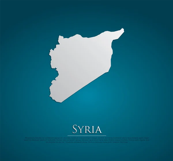 시리아 지도 — 스톡 벡터