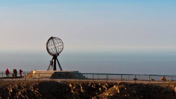 Monument at the North Cape — Stock Footage Monument at the North Cape Royalty Free Stock Video