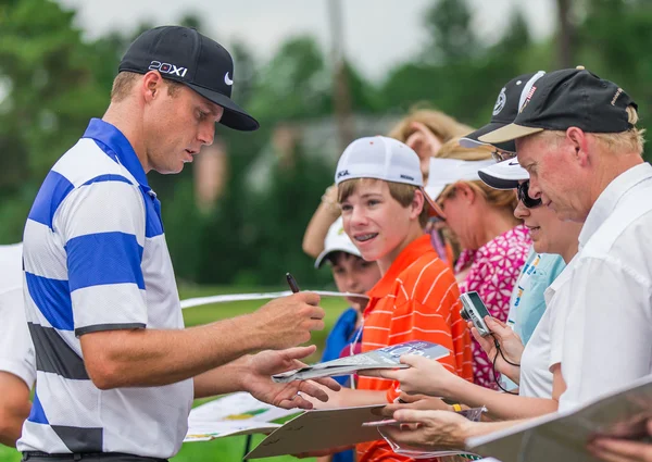 Nick watney znaki autografy w 2013 r., którą nam otworzyć — Zdjęcie stockowe