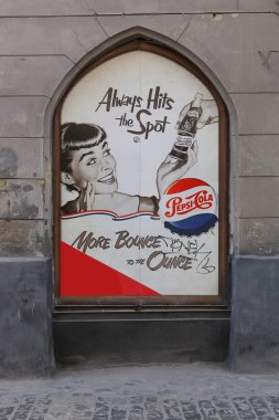 ancient advertizing of Pepsi clipart